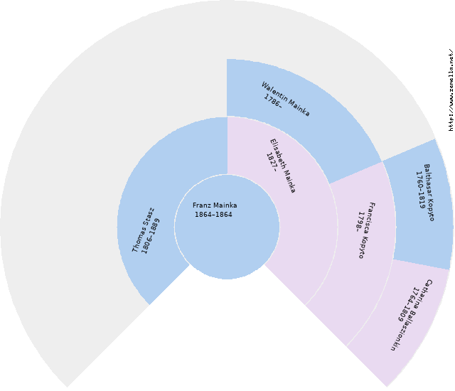 Fächerdiagramm von Franz Mainka